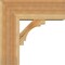 Ekena Millwork Merced Block Rough Sawn Bracket w/ Offset Brace, Western Red Cedar, 8"W x 20"D x 20"H BKT0806X20X20MRC05RWR - alternate 3